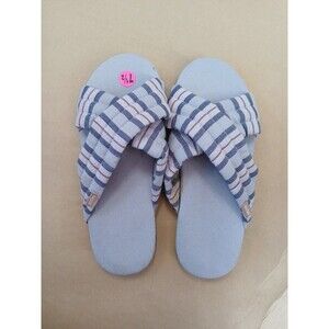 Feelgoodz All-Season Quilted Sandal Slipper Shoes Womens 7.5 Purple